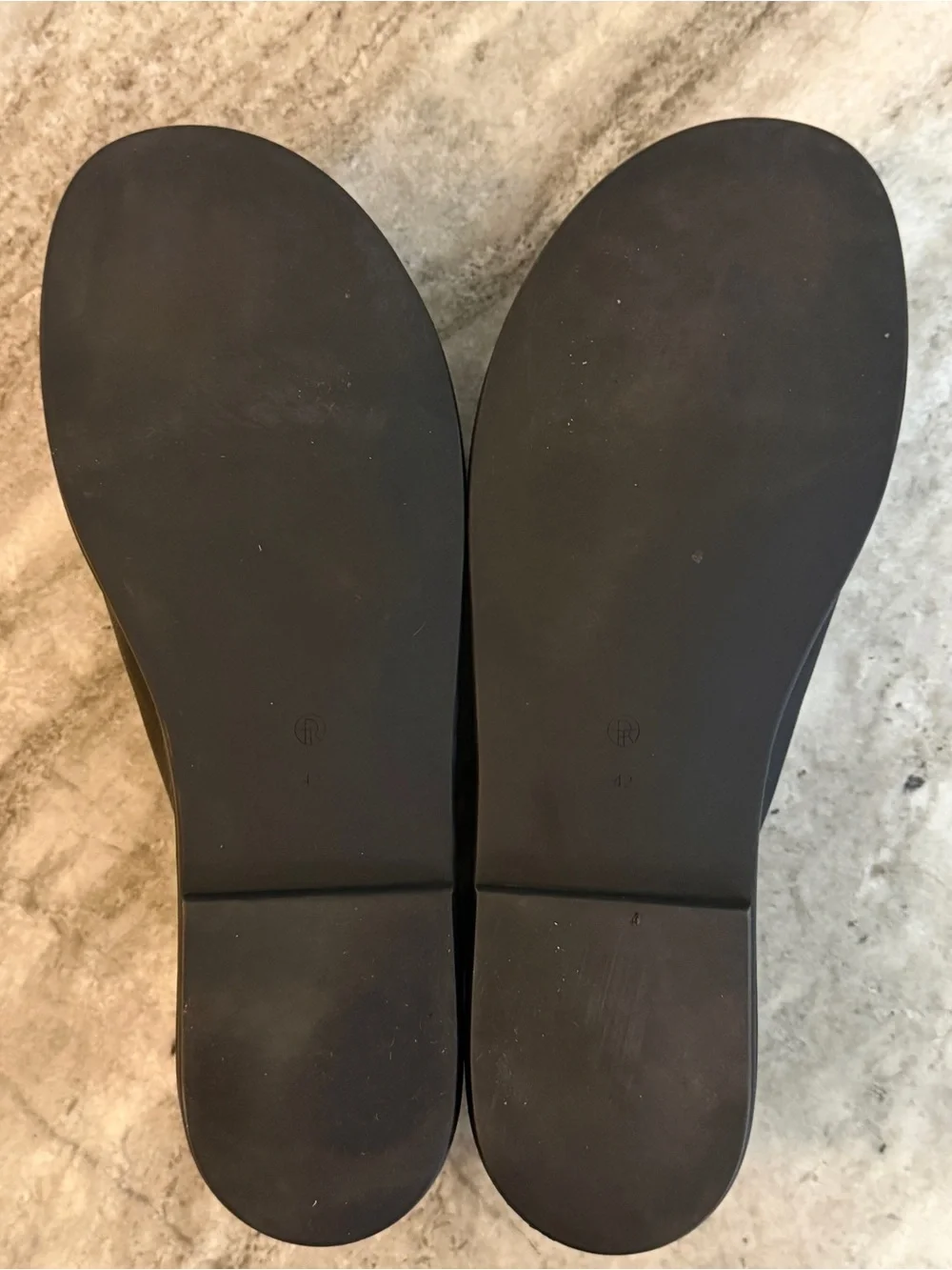 The Row Canal Black Leather Slip-On Shoes  Men IT42 US 9 Loafer Slipper Minimal